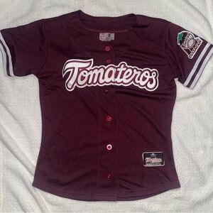 Tomateros Maroon Baseball Jersey